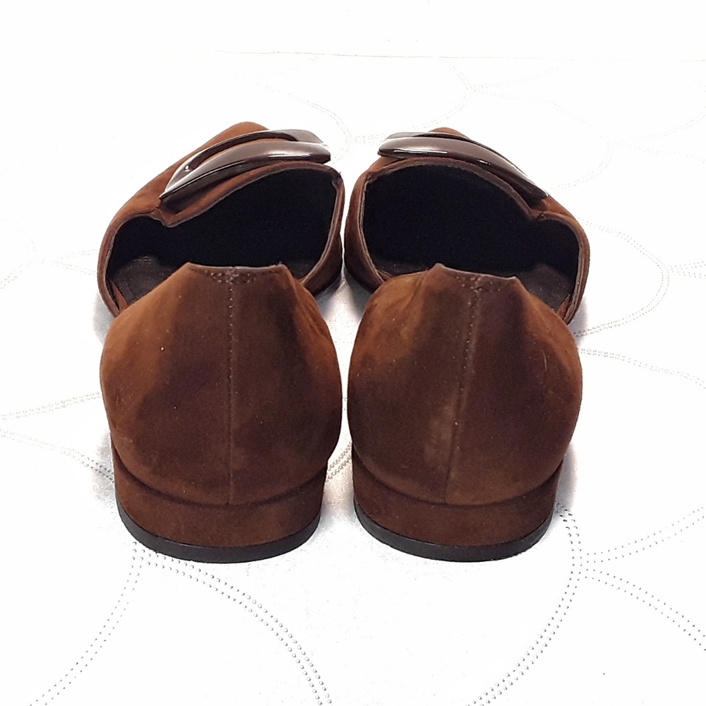 Stuart Weitzman Chestnut Camel Brown Suede Flats - image 4